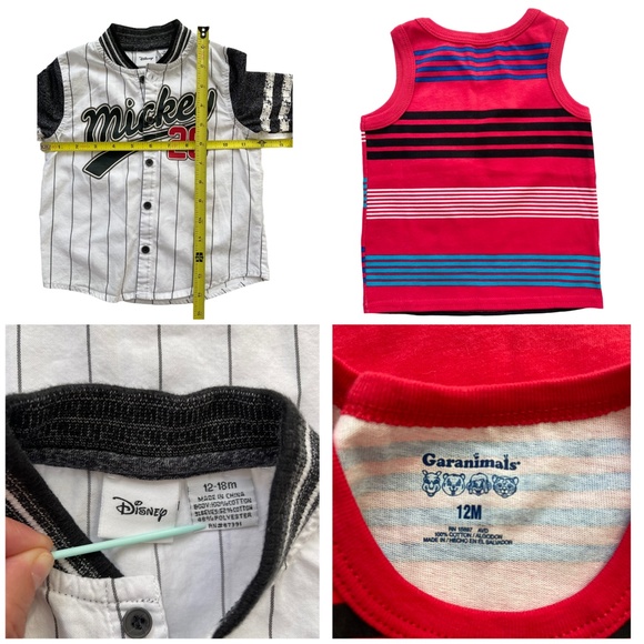 Lot of 3pcs 100% Cotton outfits Baby Boy 12-18M - Picture 5 of 15